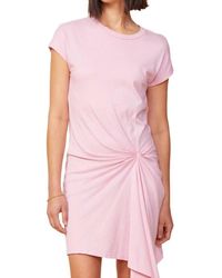 Monrow - Tucked Short Sleeve Tee Dress - Lyst