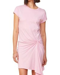 Monrow - Tucked Short Sleeve Tee Dress - Lyst