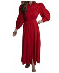 Laroque - Quinn Puff Sleeve Dress - Lyst