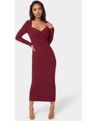 Bebe - Open Back Ankle Dress - Lyst