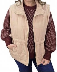 Haptics - Full Zip With Adjustable Side Ties Vest - Lyst