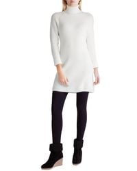 Kensie - Long Sleeve Turtleneck Sweater Dress - Lyst