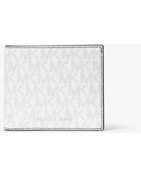 Michael Kors - Hudson Signature Logo Billfold Wallet - Lyst