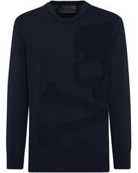 Philipp Plein - Knitted Pullover Round Neck Ls Skull & Bones - Lyst