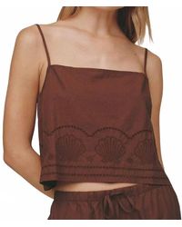 Bella Dahl - Button Back Crop Top - Lyst