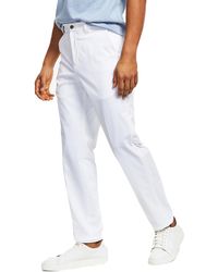 Calvin Klein - Flat Front Straight Legs Trouser Pants - Lyst