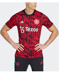 adidas - Manchester United Pre-match Jersey - Lyst