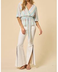 Saints & Hearts - Blouse With Smocked Waist - Lyst