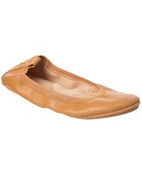 Yosi Samra - Samara Leather Foldable Ballet Flat - Lyst