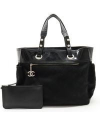Chanel - Patent Leather Tote Bag (pre-owned) - Lyst