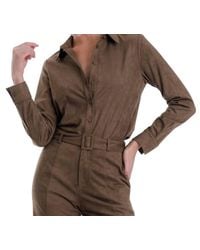 Karina Grimaldi - Veronica Suede Blouse - Lyst