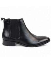 Infinity Leather - Chelsea Slip-On Office Ankle Boots - Lyst