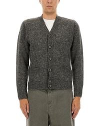 Aspesi - Textured Wool Cardigan - Lyst