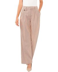 1.STATE - Double Pleat Checked Dress Pants - Lyst