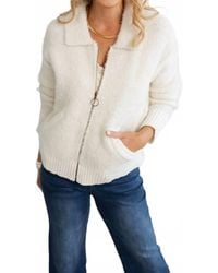 Mystree - Zip-Up Sweater Jacket - Lyst
