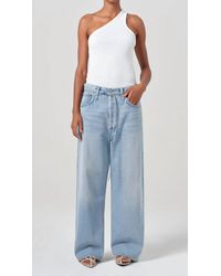 Agolde - Emmi High Rise Wide Leg Belted Jean - Lyst