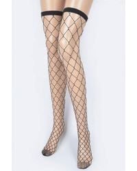TRUEDAMES - Fishnet Fashion Stocking - Lyst