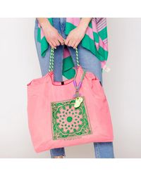 Fashnzfab - Paisley Pattern Rope Nylon Tote Bag - Lyst