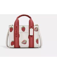 COACH - Smith Tote Bag 24 With Strawberry Print - Lyst