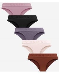 Danskin - 5-Pack Ribbed Bikini Underwear - Lyst