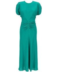 Victoria Beckham - 'Gathered Waist Midi' Dress - Lyst