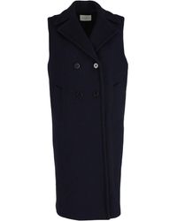 Sandro - Double-Breasted Sleeveless Coat - Lyst