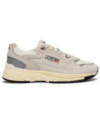 Autry - Low-Top Suede And Mesh Sneakers With Accents - Lyst