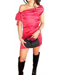SOFIA The Label - Velvet Mini Dress - Lyst