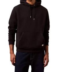 Calvin Klein - Monogram Logo Patch Fleece Hoodie - Lyst