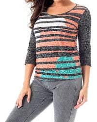 Angel - Baseball Stripe Top - Lyst