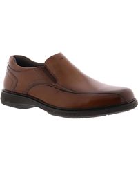 Nunn Bush - Leather Slip-on Slip On Flat Loafers - Lyst