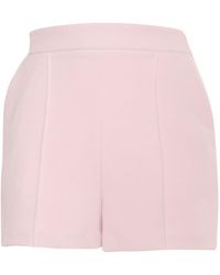Elisabetta Franchi - Tailored Stretch Fabric Shorts - Lyst