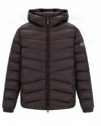 Colmar - Dark Horizontal Quilted Nylon Short Down Jacket - Lyst