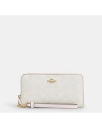 COACH - Long Zip Around Wallet - Lyst