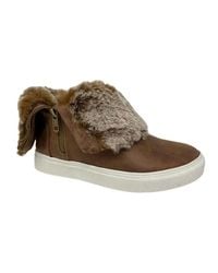 Very G - Plusher Faux Fur Trim Sneaker - Lyst