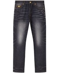 Versace - Straight Leg Washed Jeans - Lyst