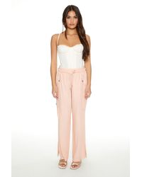 Forever 21 - Drawstring Wide-Leg Cargo Pants - Lyst