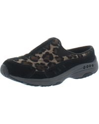 Easy Spirit - Travel Time Suede Leopard Print Slip-on Sneakers - Lyst