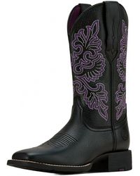 Ariat - Round Up Stretchfit Square Toe Western Boot - Lyst
