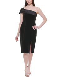 Eliza J - Party Faux Suede Cocktail And Party Dress - Lyst