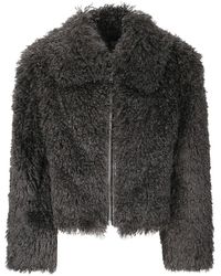 Stand Studio - Short Faux Fur Jacket - Lyst