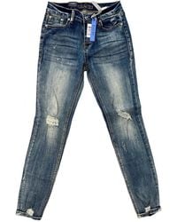 Grace In La - Distressed Vintage Skinny Jean - Lyst