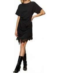 Sanctuary - Satin Mix Tee Shirt Dress - Lyst