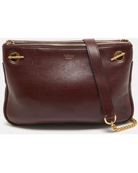 Mulberry - Burgundy Leather Winsley Shoulder Bag - Lyst