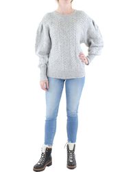 Calvin Klein - Cable Knit Crewneck Pullover Sweater - Lyst