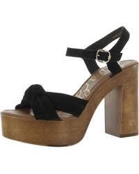Sam Edelman - Trista Knot-front Ankle Strap Platform Sandals - Lyst