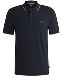 BOSS - Cotton-Piqué Polo Shirt With Logo Detail - Lyst