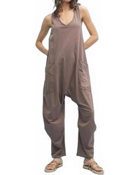 Wishlist - Knit Loose Fit Jumpsuit Onesie With Pockets - Lyst