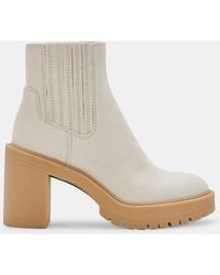Dolce Vita - Caster Booties Sandstone Canvas - Lyst