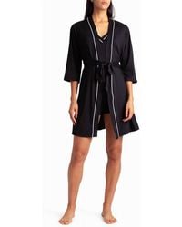 Nicole Miller - Peached Jersey Three-Piece Sleepwear Set - Lyst